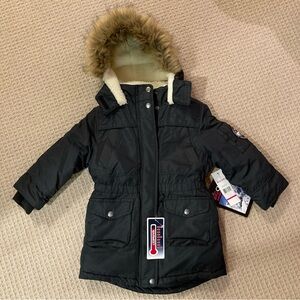 Girls size 4 black winter jacket